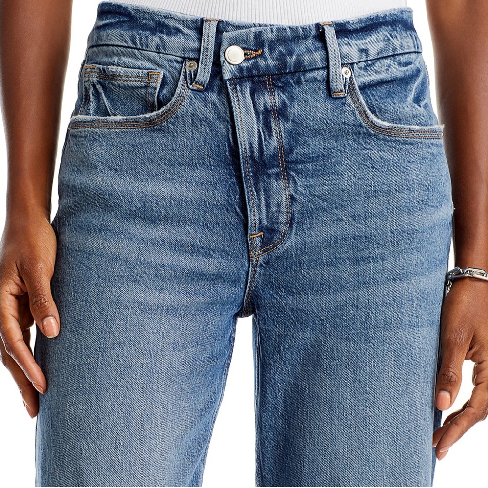 Good American Indigo Straight Leg Jeans